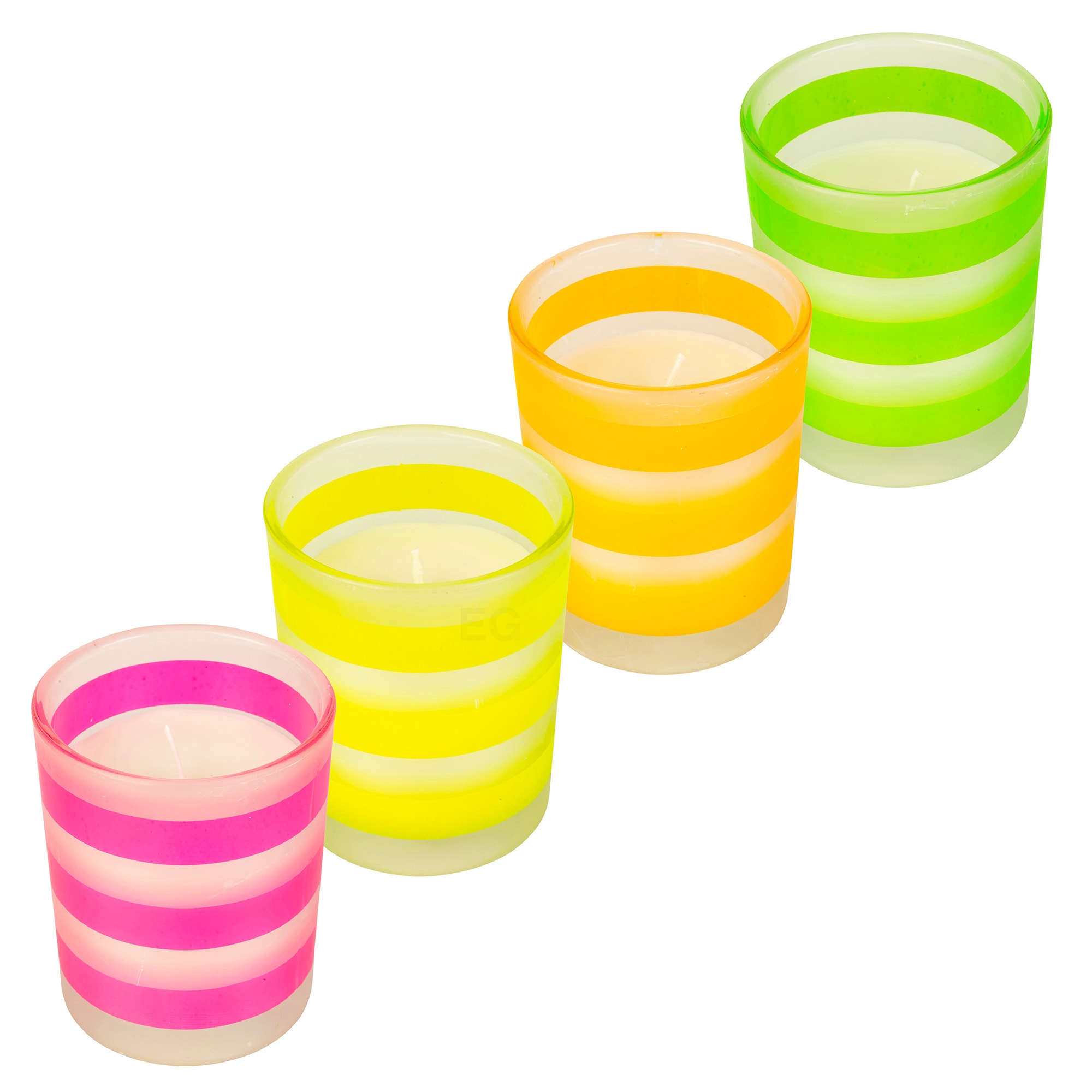 Large Scented Wax Candle in Neon Glass Jars Fragrant Gift Fragrance Home Scents