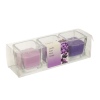 Set of 3 Wax Scented Candles in Glass Holders [934208]