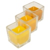 Set of 3 Wax Scented Candles in Glass Holders [934208]