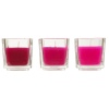 Set of 3 Wax Scented Candles in Glass Holders [934208]