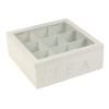 White Tea Box MDF with 9 Compartments [267931]