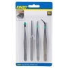 Kinzo 4pc Industrial Tweezer Set [793405]