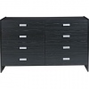 Capella 4+4 Drawer Chest - Black Ash Effect [6158585]