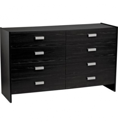 Capella 4+4 Drawer Chest - Black Ash Effect [6158585]