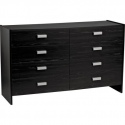 Capella 4+4 Drawer Chest - Black Ash Effect [6158585]