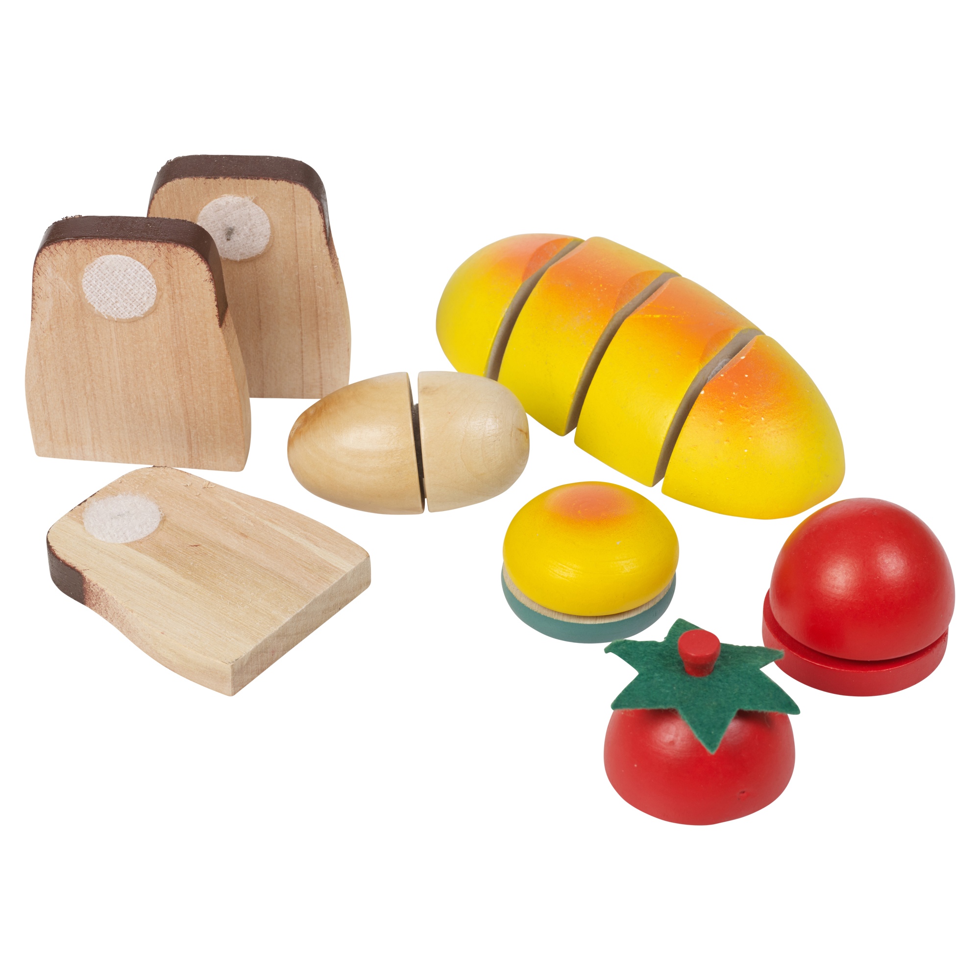 8 9 Piece Childrens Wooden Food Kitchen Pretend Play Fruit 