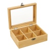 6 Compartment Bamboo Tea Box [573910]