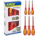 Kinzo 6pc Insulated Screwdriver Set - Red [720272]