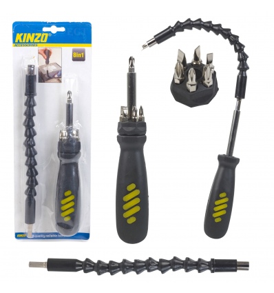 Kinzo 8in1 Flexible Screwdriver Set [989013]