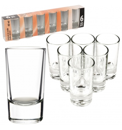 6pc Vodka Shot Glass 40ml [800467]