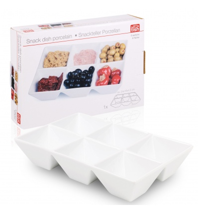 Tich Porcelain Snack Dish 6 Section [981505]