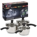 Russel Hobbs Heritage Fresno 3pc Stainless Steel Pan Set [647795]