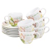 Jodi Cadeau 12pc Calla Lily Espresso Set [3552VZS]