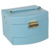 Turquoise Patent Cantilever Jewel Box [JN905]