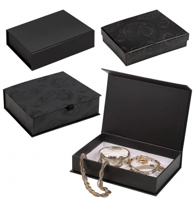 Damask Black Floral Gift Box