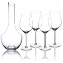 Avignon Decanter & 4pc Wine Glasses Set