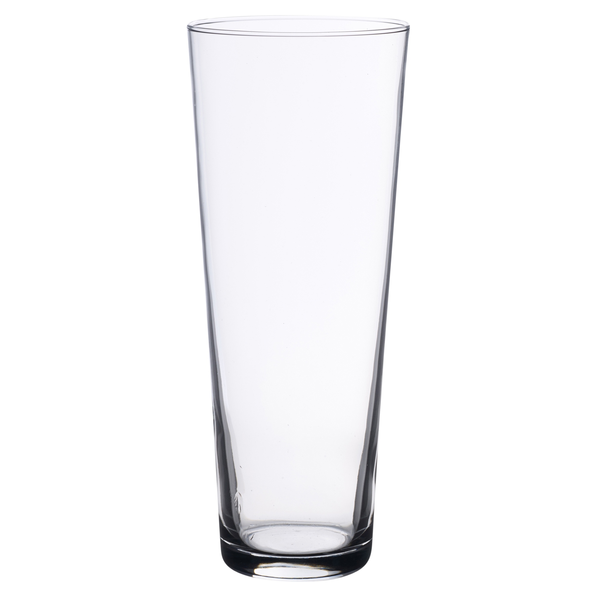 Pasabahce 600ml Clear Glass Straight Fluted Rounded Shape Flower