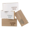 4 Section Wooden Coffee Box [996509]