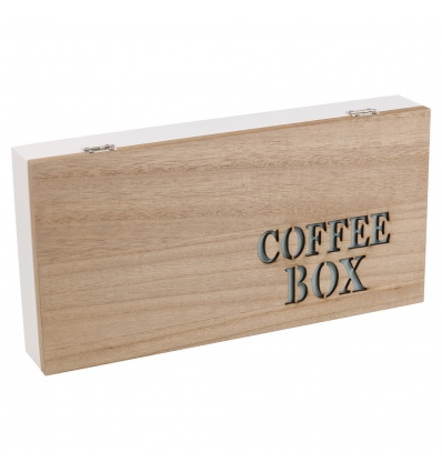 4 Section Wooden Coffee Box [996509]