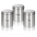 3pc Stainless Steel Storage Tins [430670]