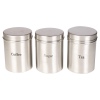 3pc Stainless Steel Storage Tins [430670]