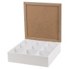 9 Section Wooden Tea Box [996530]