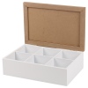 6 Section Wooden Tea Box [996486]