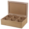 6 Section Wooden Tea Box [996486]