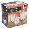 Arti Casa 3pc Glass Hurricane with Candle [517926]