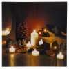 LED Flickering Candle Canvas [336096]