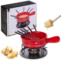 12pc Cheese Fondue Set - Red [320124]