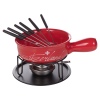 12pc Cheese Fondue Set - Red [320124]