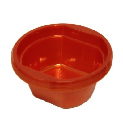 10, Red Soup Disposable Plastic Bowls