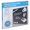 9pc Magnetic Notice Board In Glass [412894]