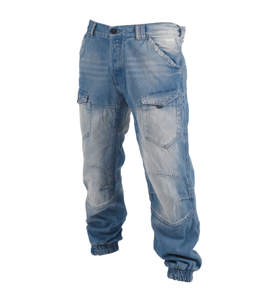 Lee Cooper Jeans - Mens Cuffed, Light Blue [AM8541] - Easygift Products