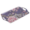 Flower Pattern Serving Tray w/Handles [127304]