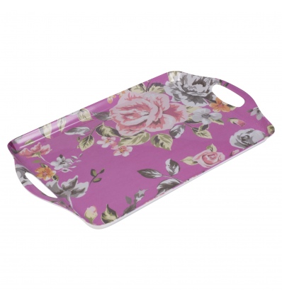 Flower Pattern Serving Tray w/Handles [127274]