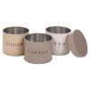 3pc Stacking Tea Coffee Sugar Tins [991733]