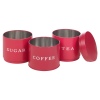 3pc Stacking Tea Coffee Sugar Tins [991733]