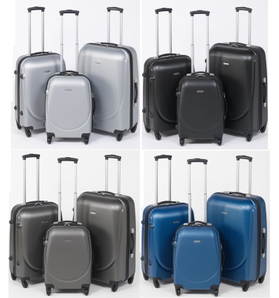 ABS Suitcase Set 20/24/28" [Black]
