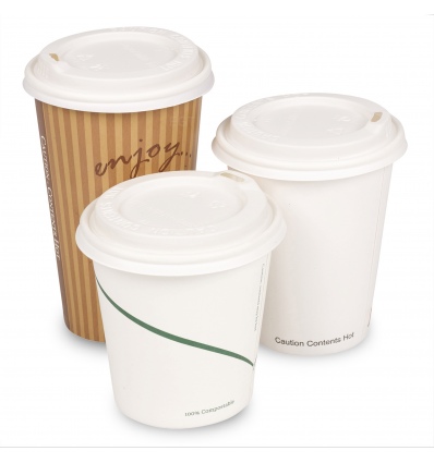 12oz White Hot Cups (100 Pack)