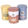 3pc Metal Tea Coffee Sugar Storage Tin [217265]