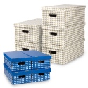 Ordinett Cardboard Storage Boxes Set