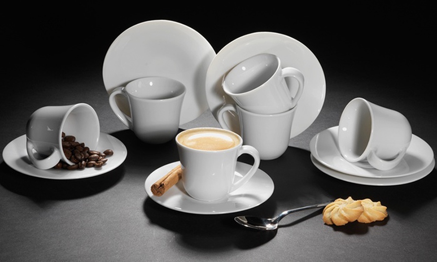 Alessi KU 2 4 6 Porcelain Cups & Saucer Espresso Coffee Ceramic Gift ... Alessi KU 2 4 6 Porcelain Cups & Saucer Espresso Coffee Ceramic Gift ...