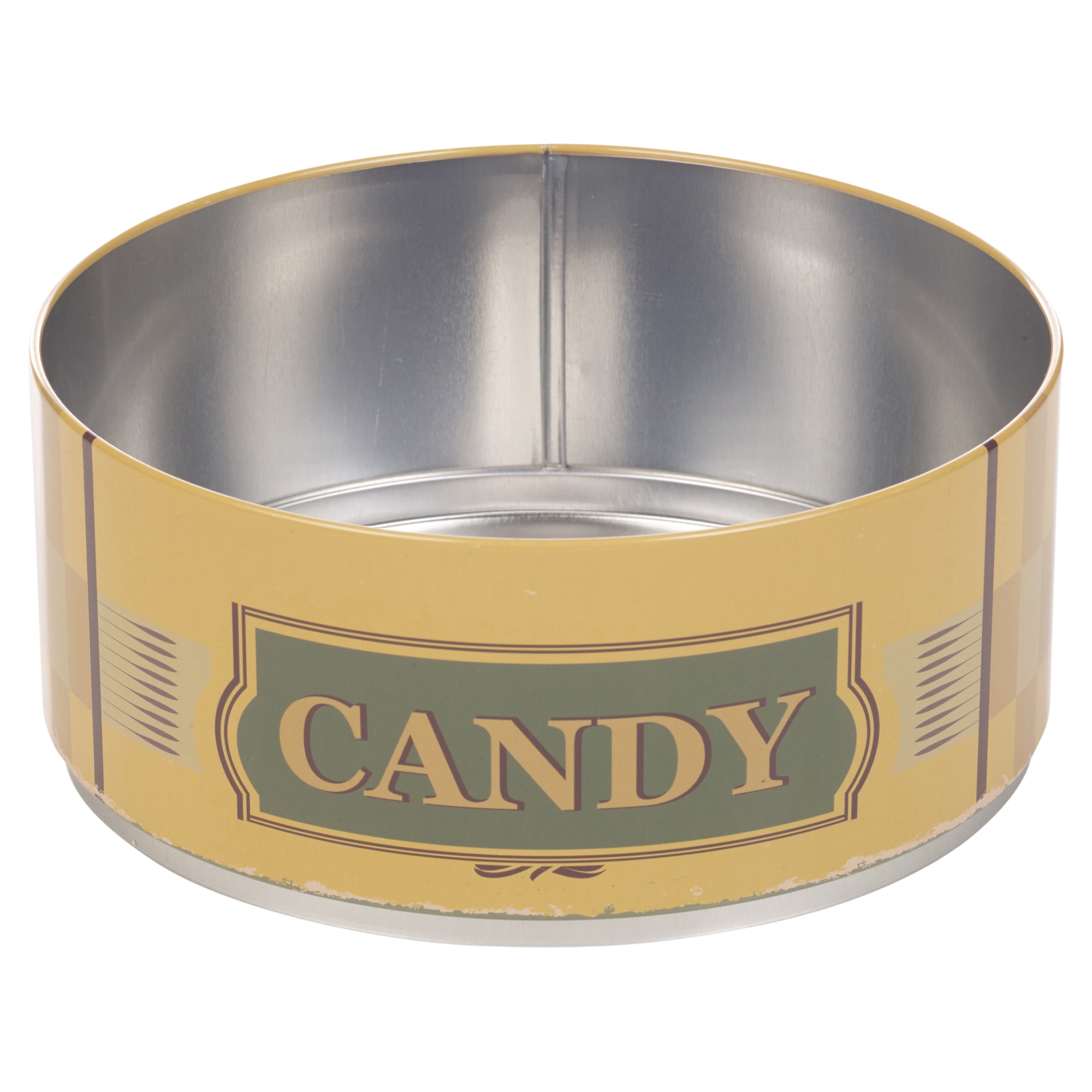 Set Of 3 Metal Round Cookie Tins Dry Food Kitchen Stackable Storage