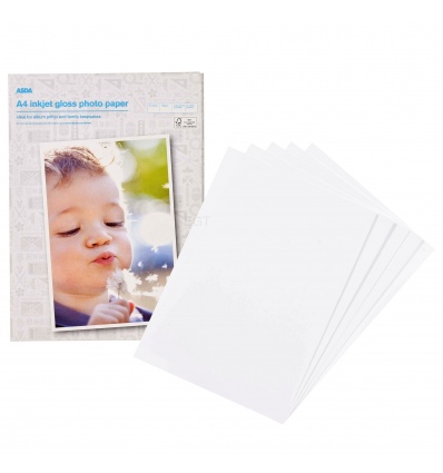 Asda A4 Inkjet Gloss Photo Paper [185089]