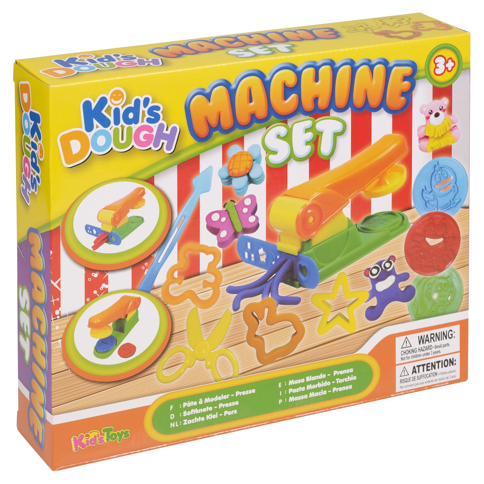 21 Pc Machine Clay Kids Dough Set Activity Craft Cutters Tubs Shapers
