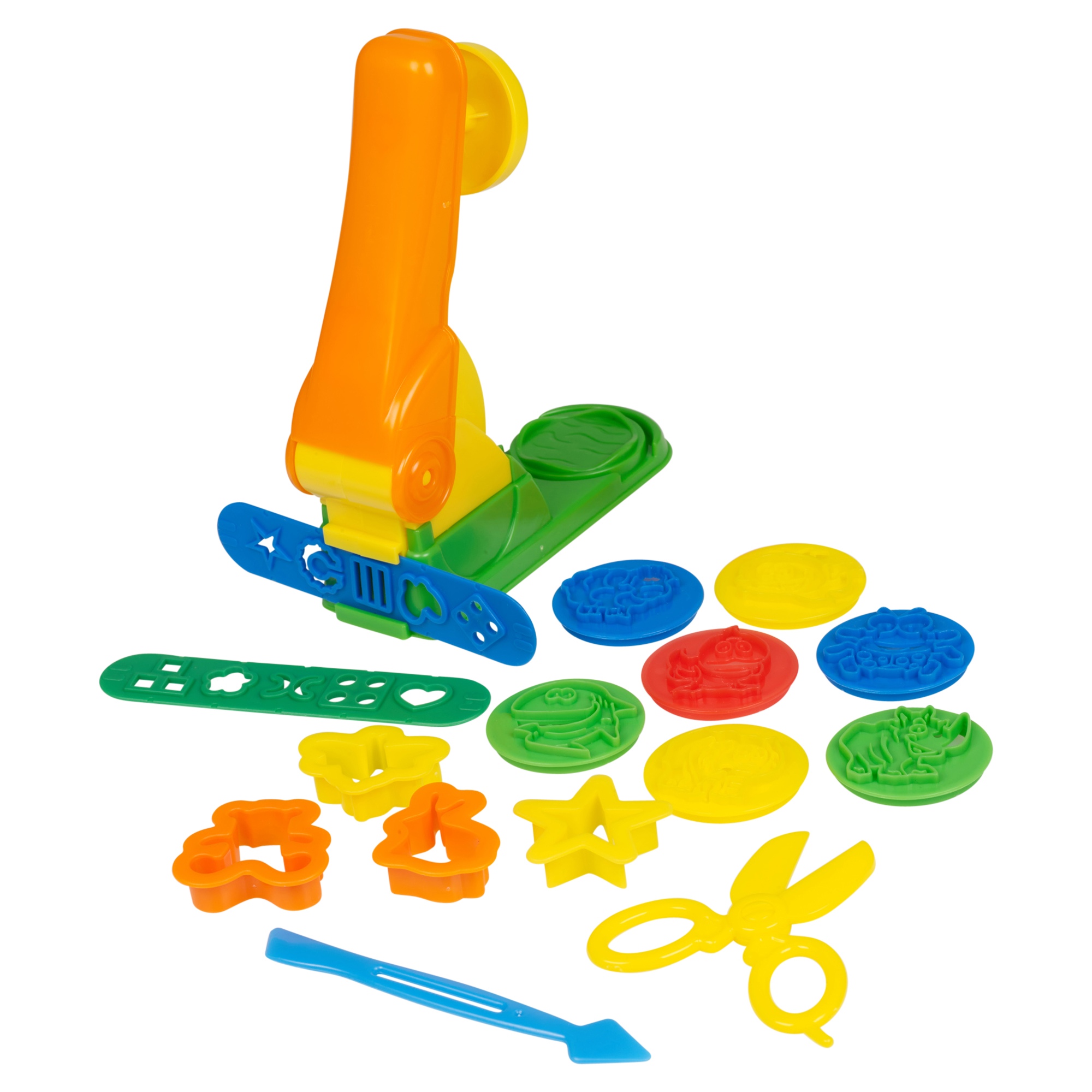 21 Pc Machine Play Dough Set Kids Activity Craft Cutters Tubs Shapers