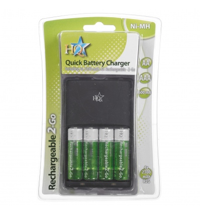 4 x Overnight Battery Charger 2300mAH [167258]