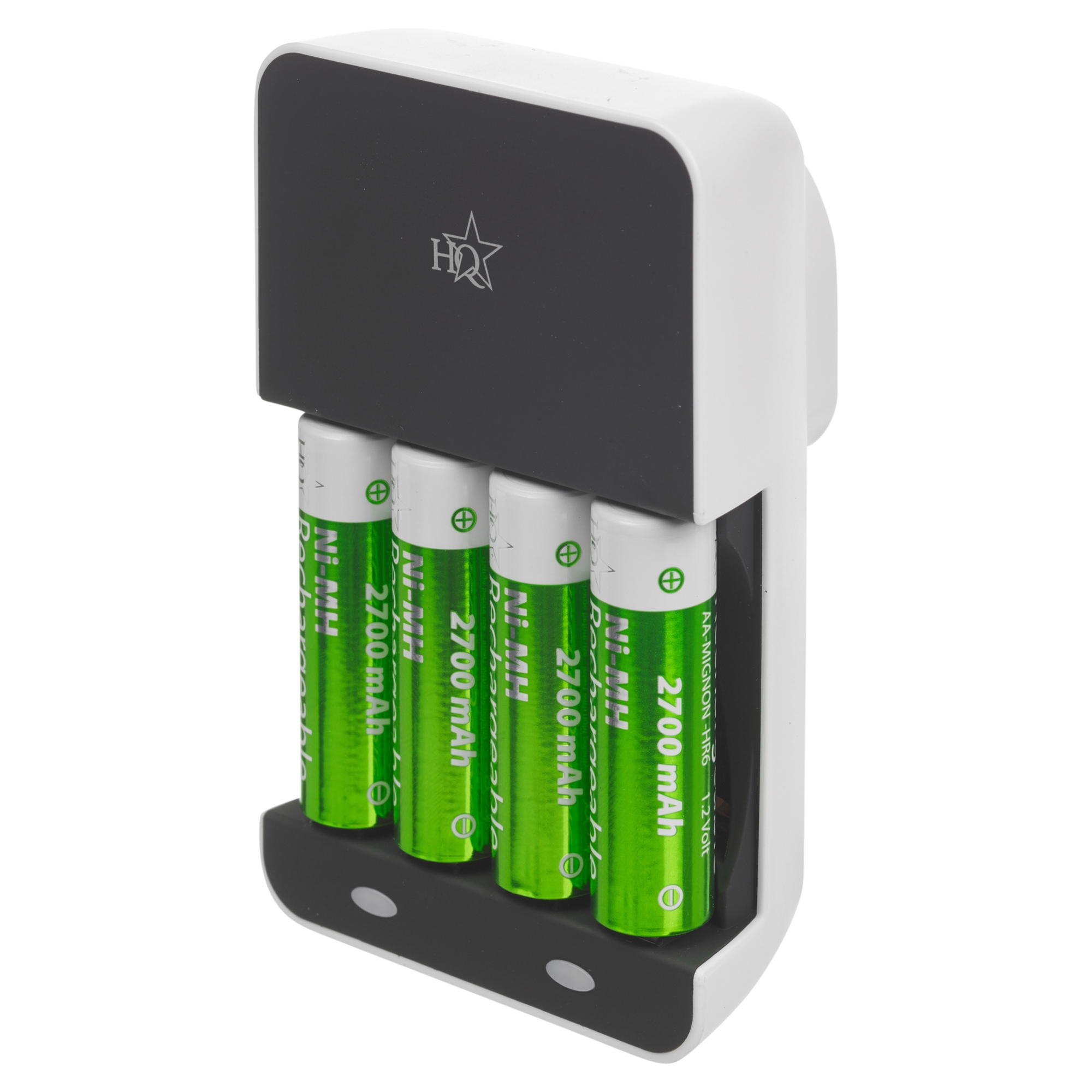 HQ AA Or AAA Battery Charger 2700 Mah Rechargeable Batteries Included